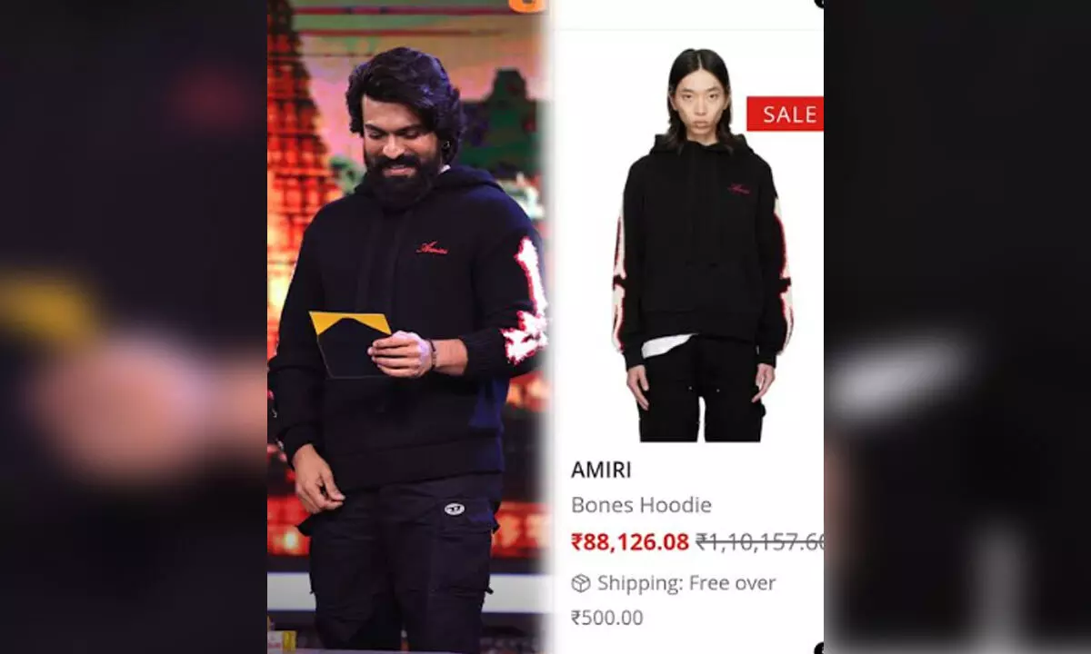 Ram Charan’s Luxe Style: Amiri Bones Hoodie Worth Rs 1.35 Lakh Steals the Spotlight