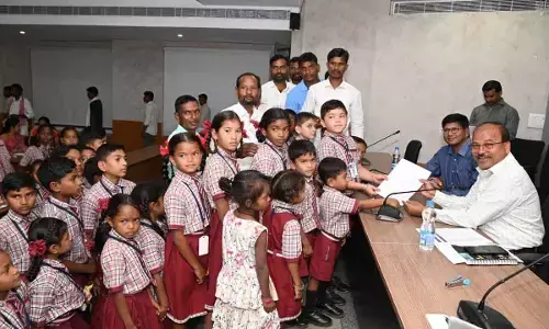 Asifabad: Students appeal to construct school building