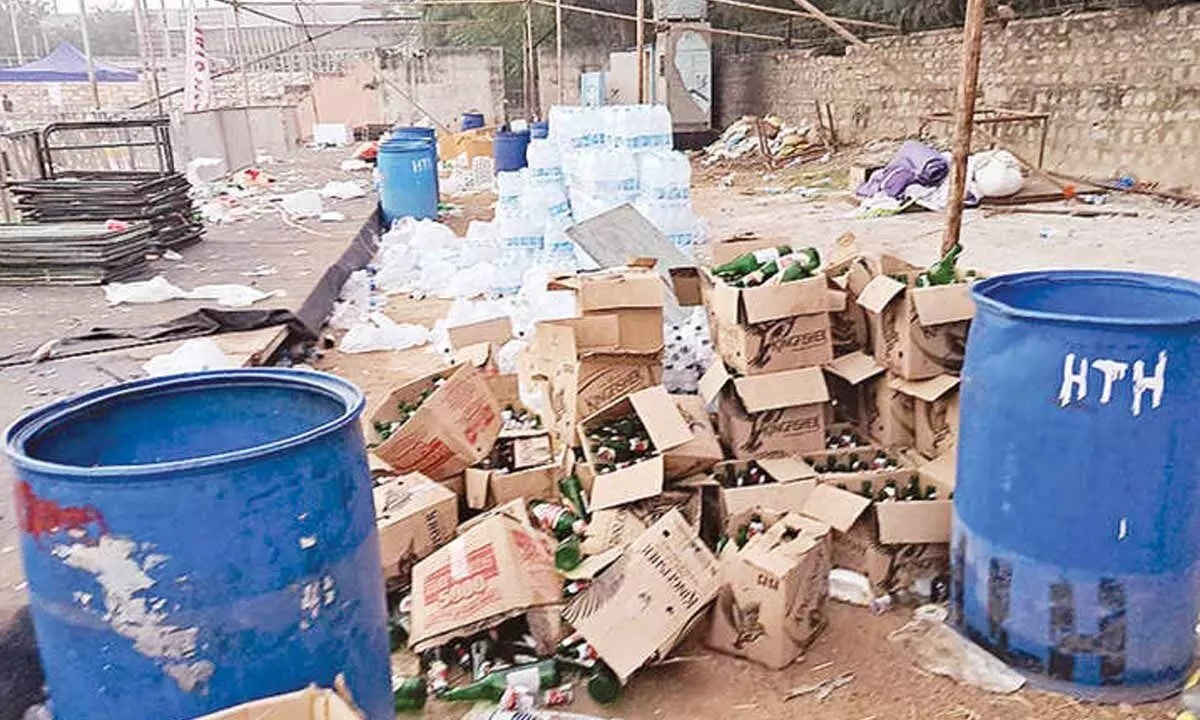 Uppal residents raise a stink over New Year Eve bash trash