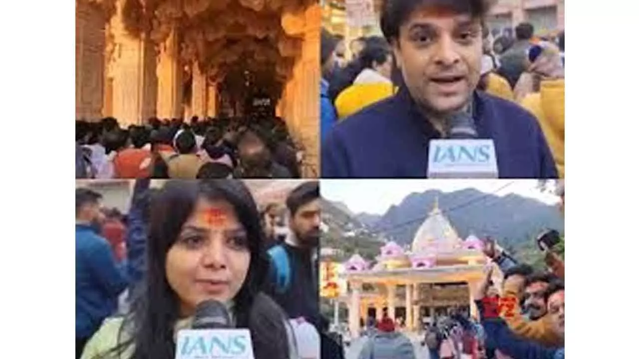 Devotees ring in New Year by visiting temples