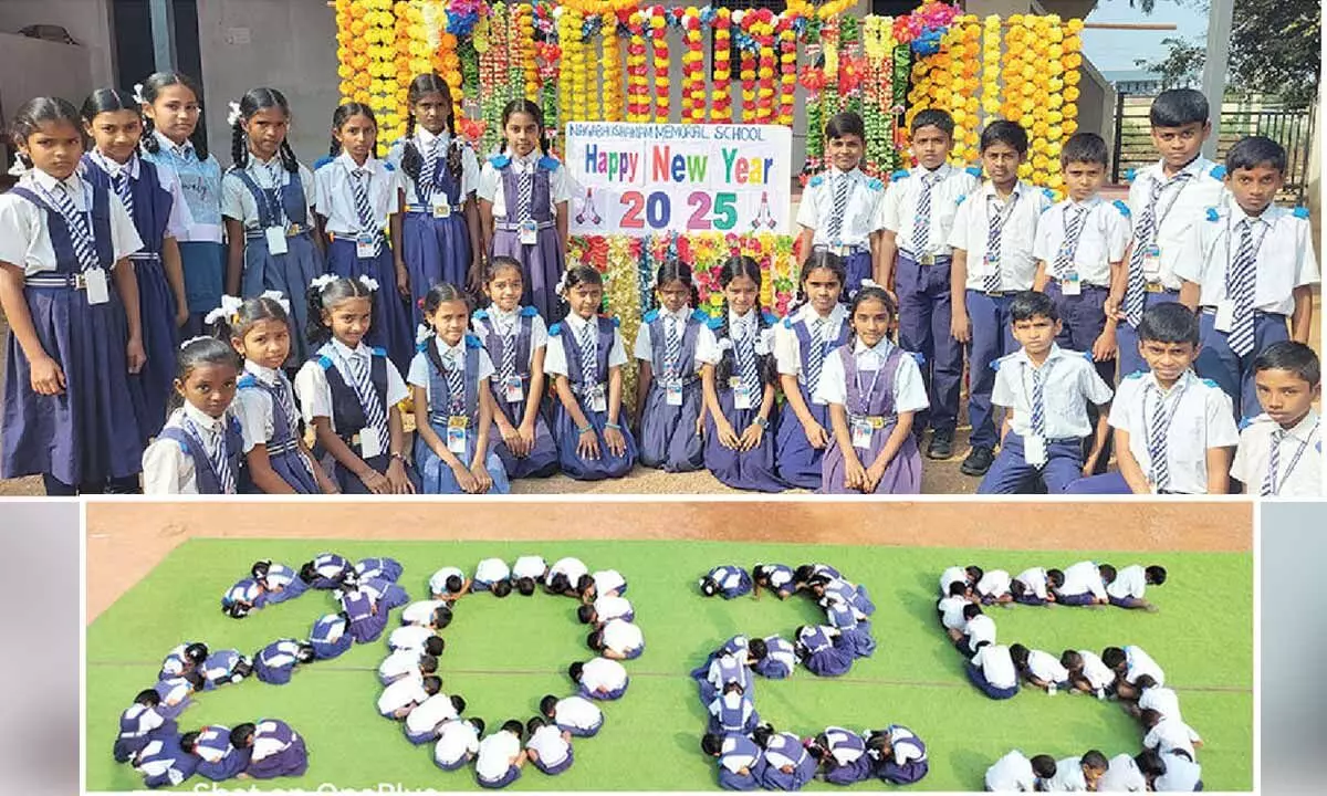 Govt & private schools celebrate New Year