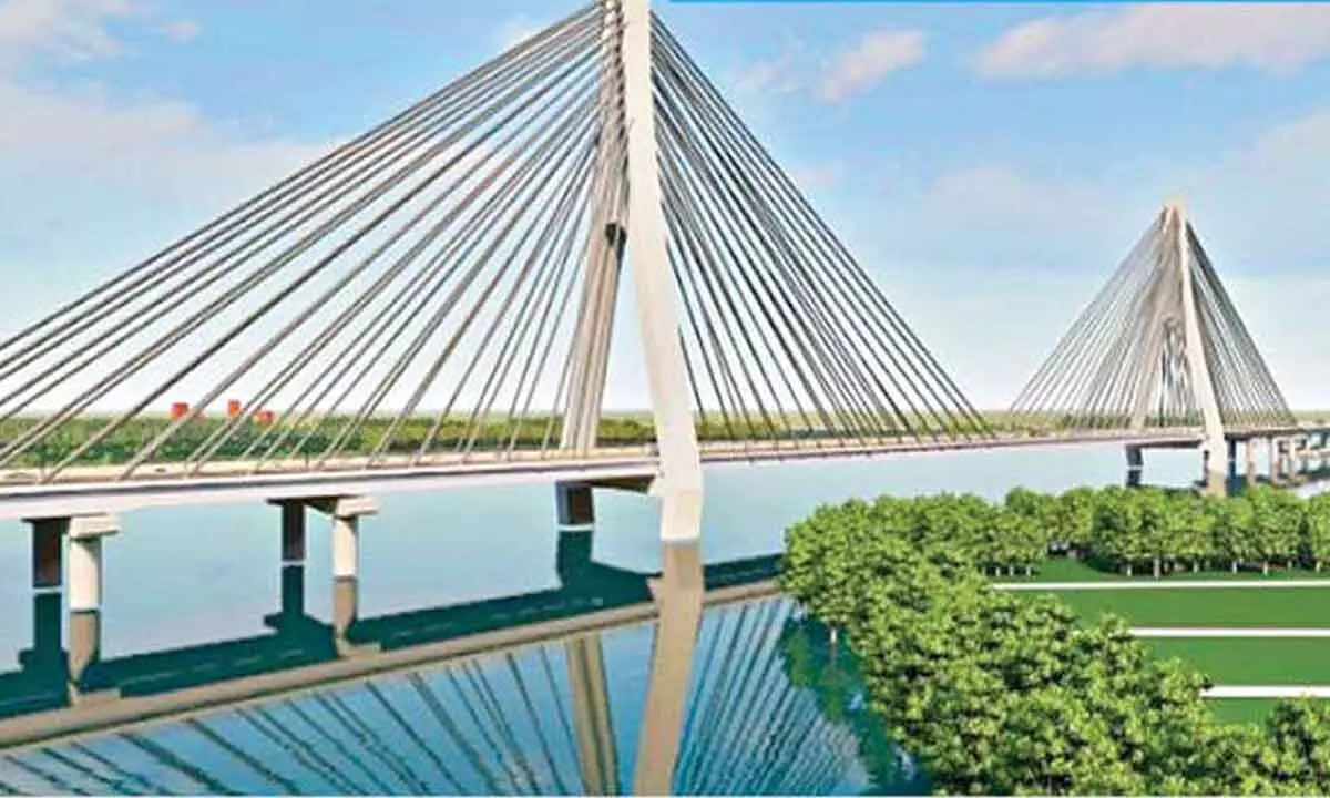 Cable bridge over Krishna river is getting delayed