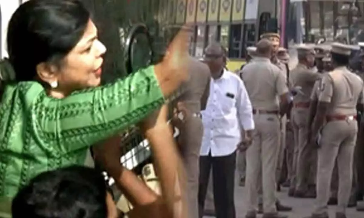 PMK leader Sowmiya Anbumani arrested during protest against Anna University sexual assault