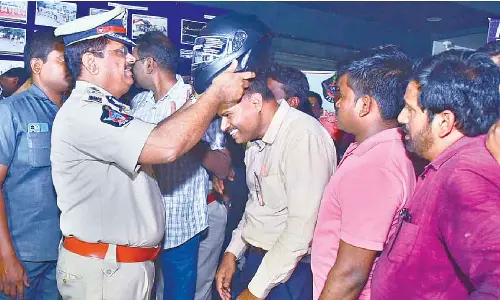 CP welcomes New Year by distributing helmets