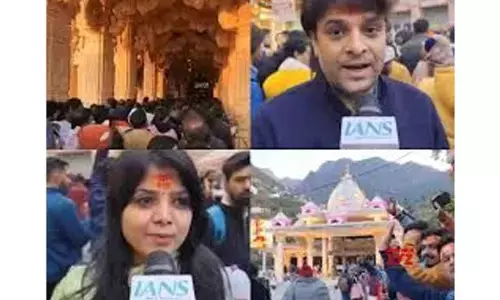 Devotees ring in New Year by visiting temples