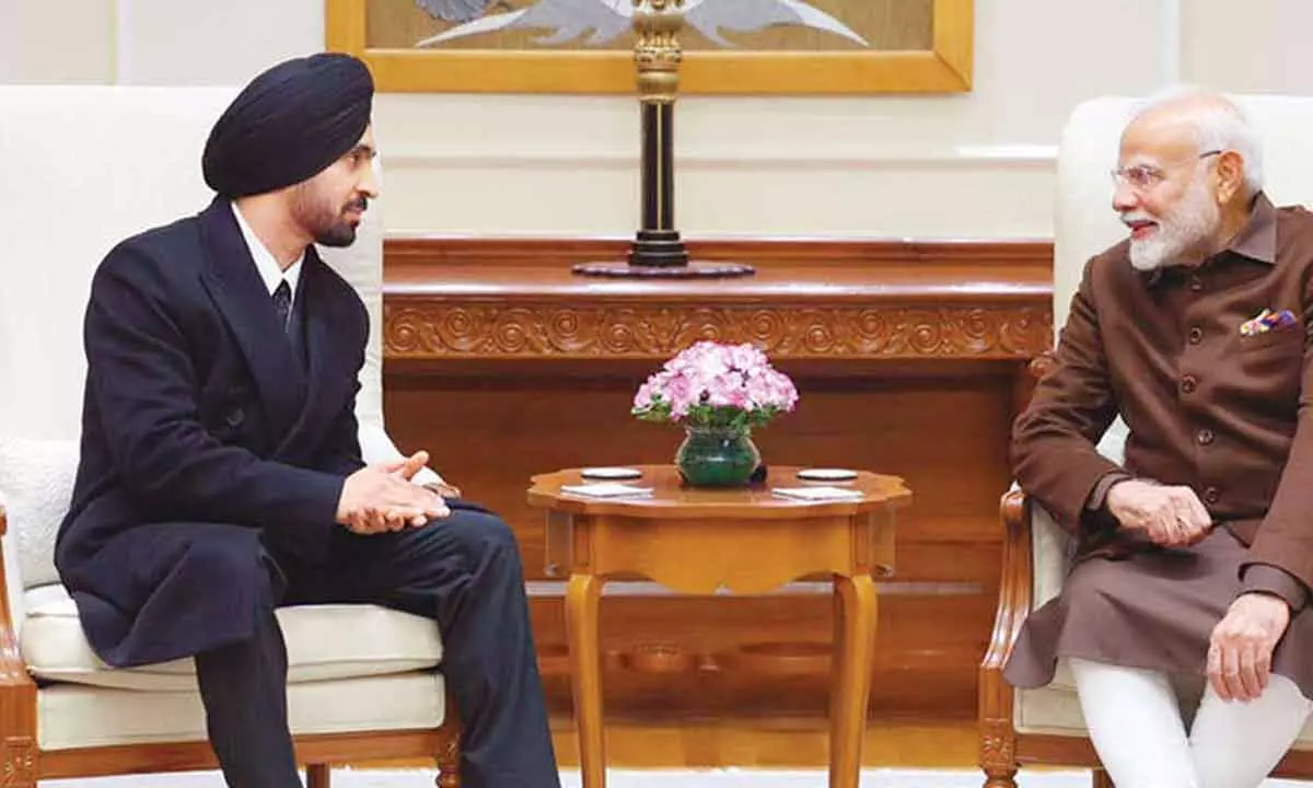 Modi meets singer-actor Diljit