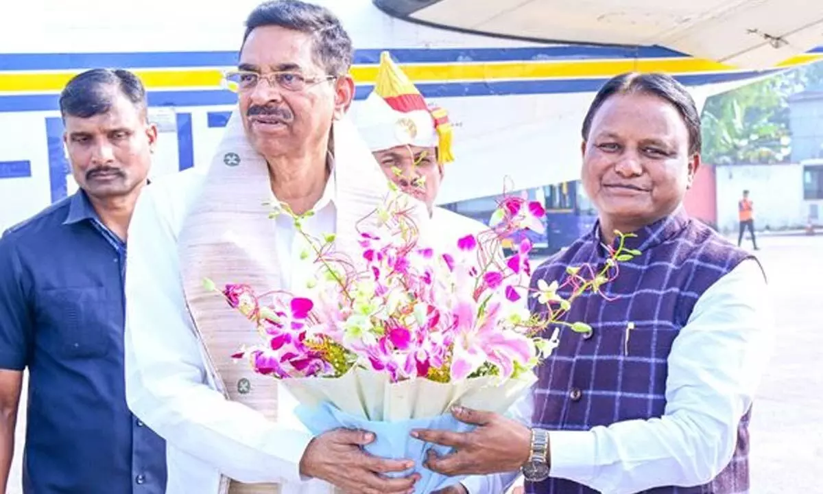 Guv-designate Hari Babu arrives in Odisha