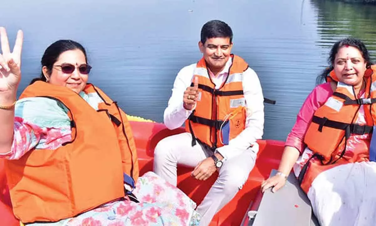 Boat ride resumes in Tatipudi reservoir