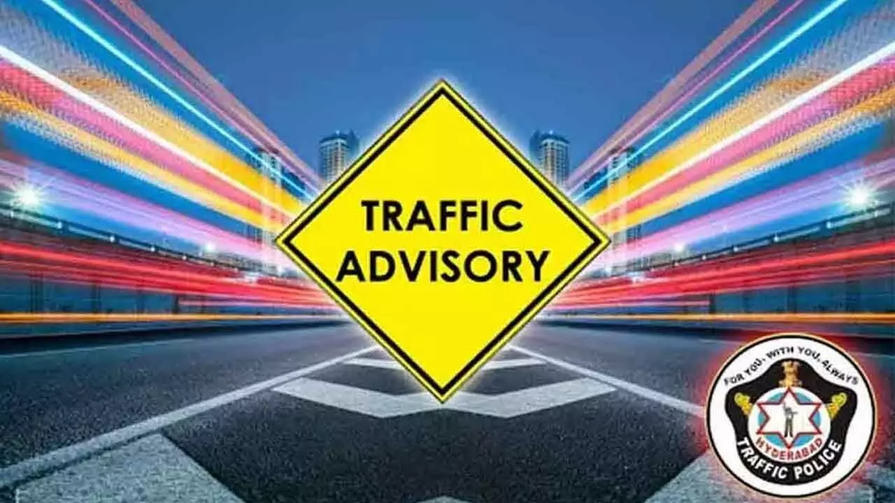 Hyderabad police issues traffic advisory