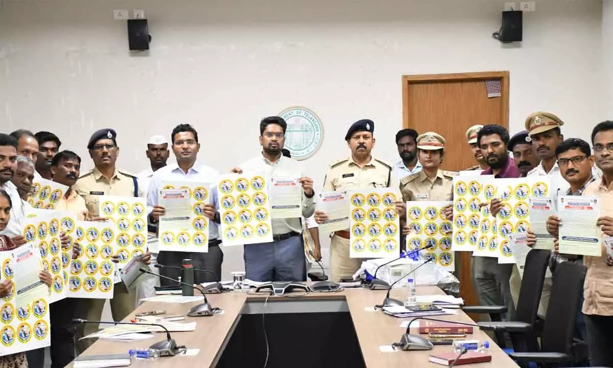 As part of the Road Safety Month, fines should be imposed on those who do not follow traffic rules along with awareness programs  District Collector Adarsh ​​Surabhi