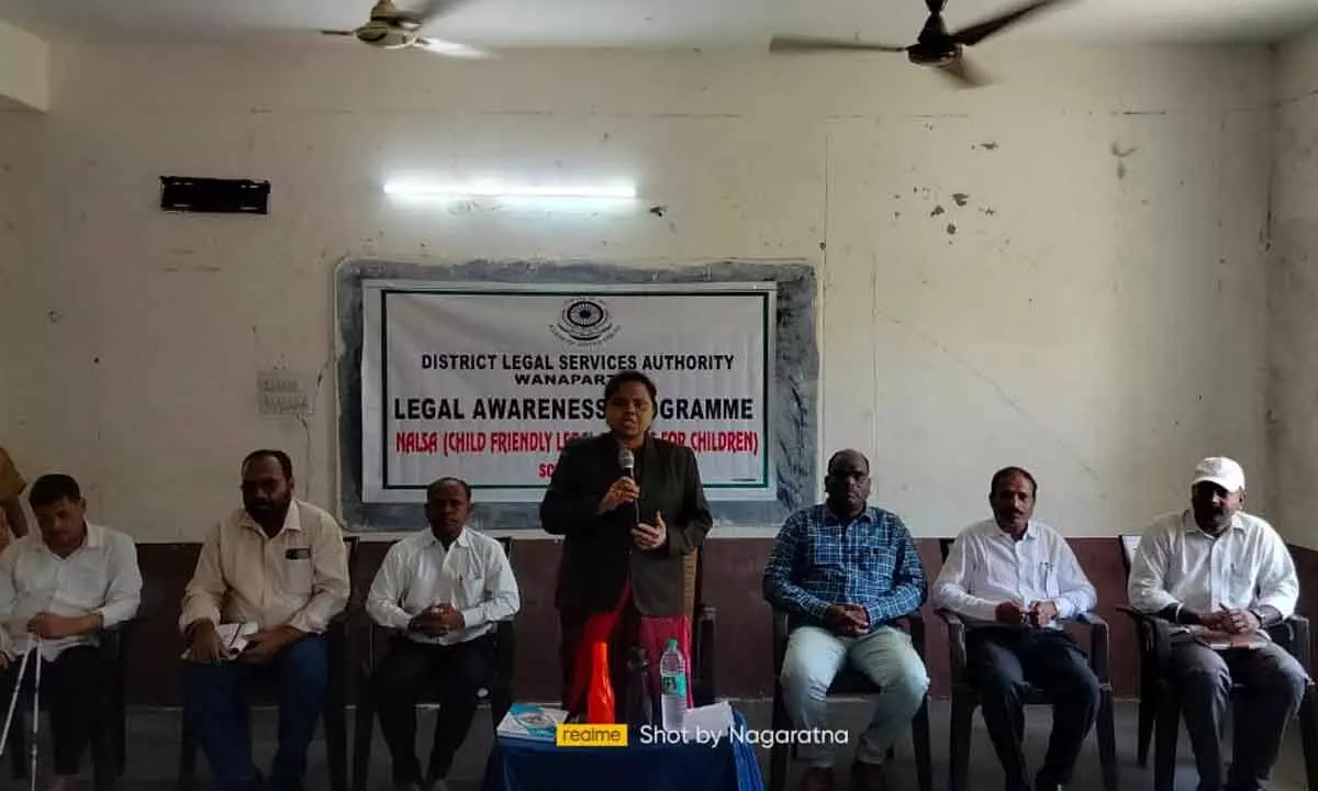 Legal Awareness Seminar Held at Jyothibapule Residential High School in Wanaparthy