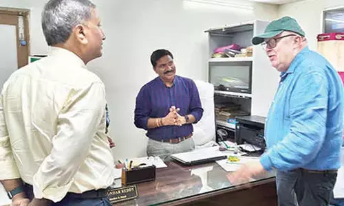 UK industrialist visits lemon research station in Petlur