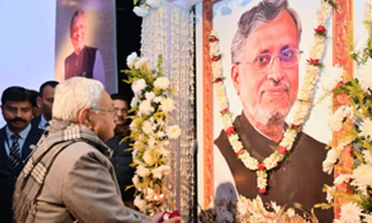 CM Nitish Kumar pays tribute to Sushil Modi on his birth anniversary