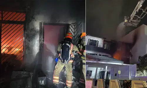 35 evacuated after fire breaks out in Singapore