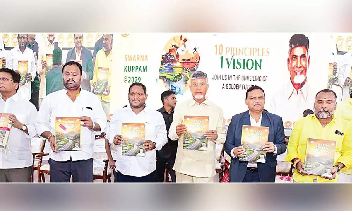 Naidu unveils ‘Swarna Kuppam Vision 2029’