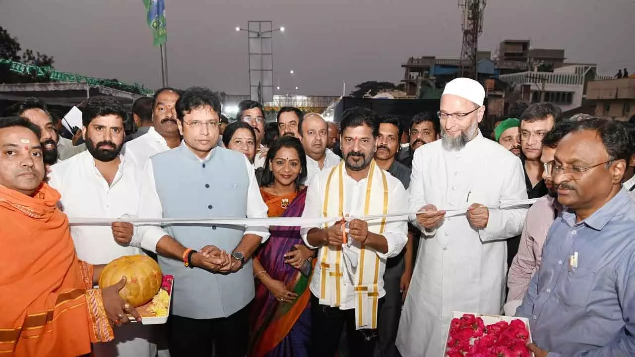 CM Revanth opens to public six-lane Aramghar-Zoo Park flyover