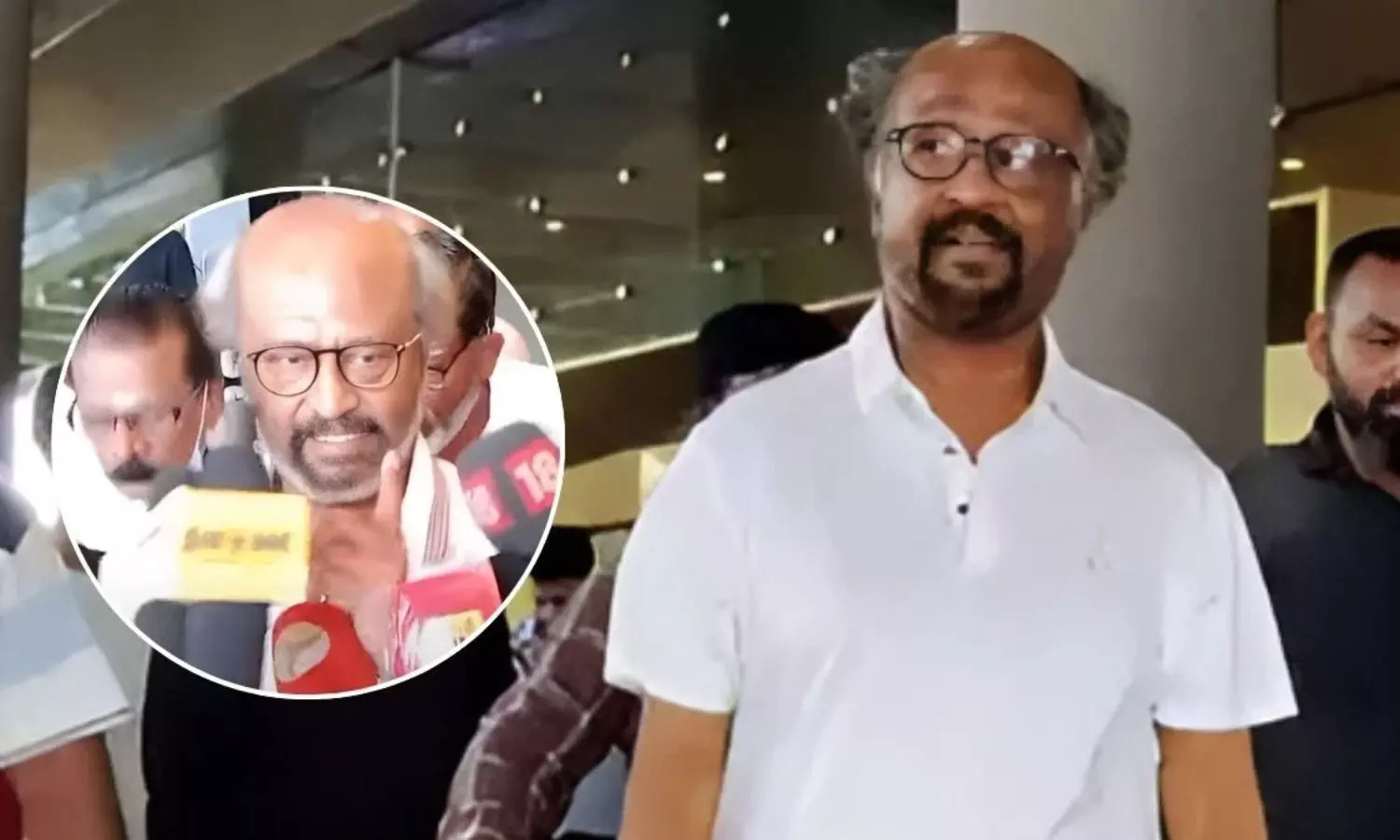 Rajinikanth Expresses Annoyance with Reporter Over Irrelevant Question at Airport