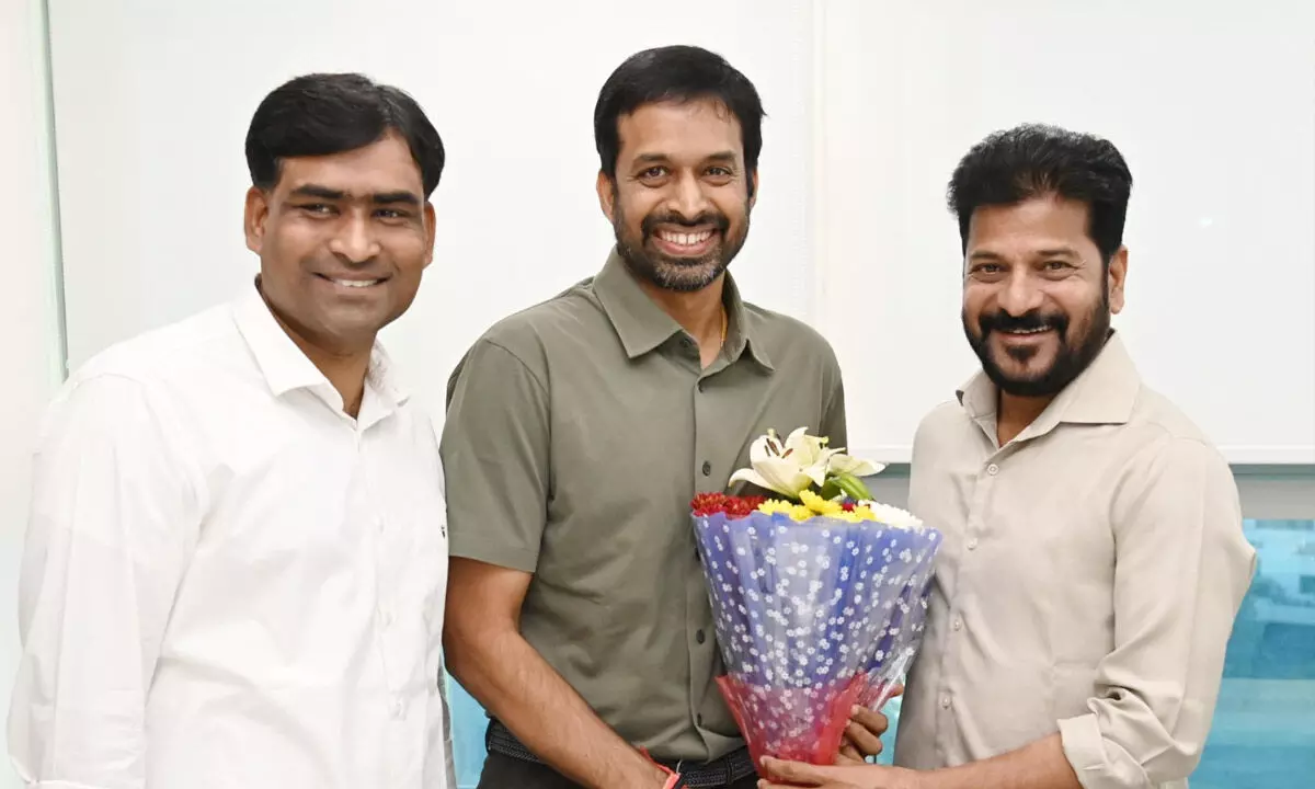 Pullela Gopichand Meets Telangana CM Revanth Reddy, Praises Sports Initiatives