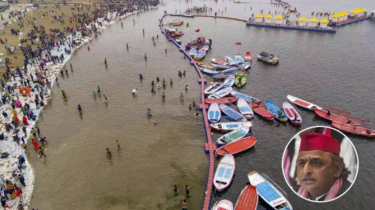 Ganga dredging in Prayagraj environmental crime: Akhilesh