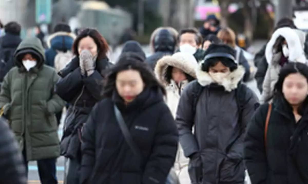 Cold wave grips South Korea as temperatures plunge below minus 10 degrees Celsius