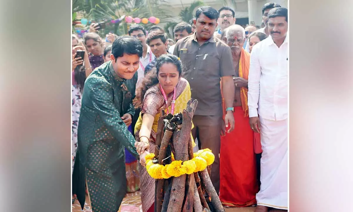 PVKK Institute celebrates Sankranti