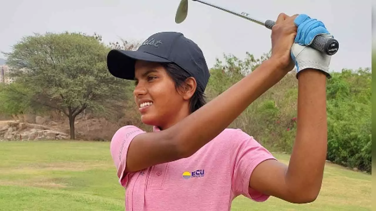 Sneha shares lead with  Rhea, Durga in WPGT