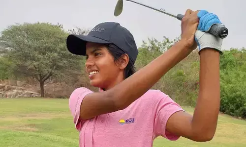 Sneha shares lead with  Rhea, Durga in WPGT