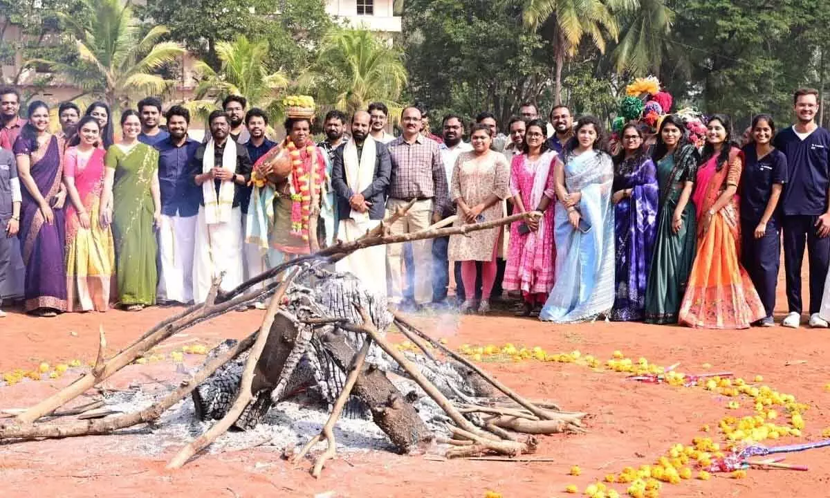 St Joseph’s college celebrates Sankranti