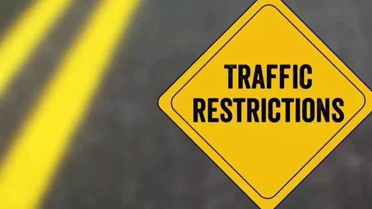 Traffic restrictions on heavy vehicles in Rachakonda