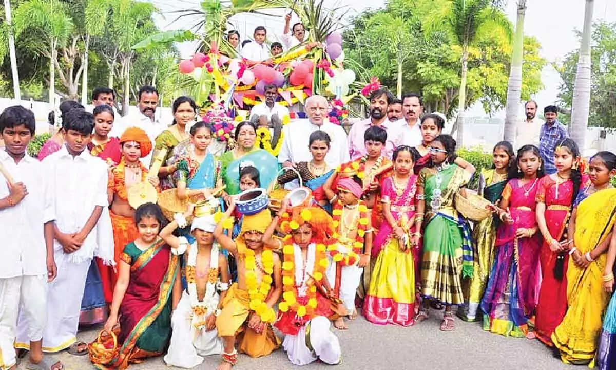 Anantha Lakshmi Int’l School celebrates Sankranti