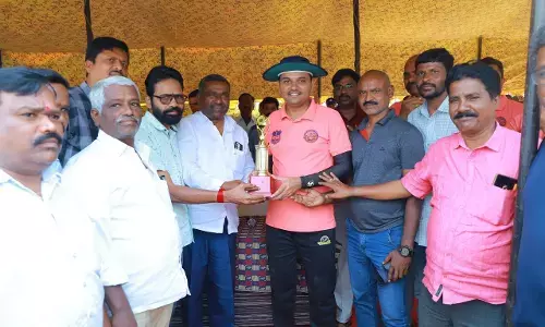 Friendly Cricket Match Between Police and Media Held in Nagarkurnool