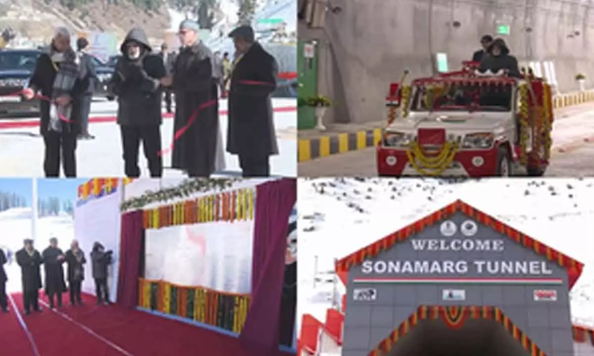 PM Modi inaugurates J&Ks Sonamarg tunnel, dedicates it to nation