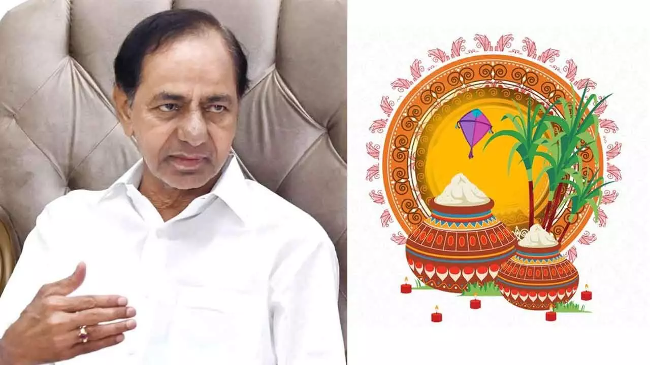 KCR extends Sankranti greetings