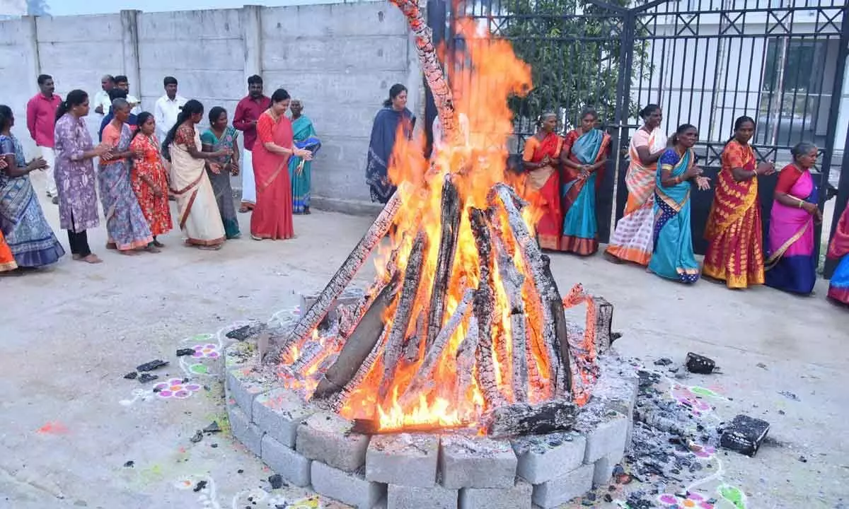 Bhogi celebrations grandly held at Diguvamagam