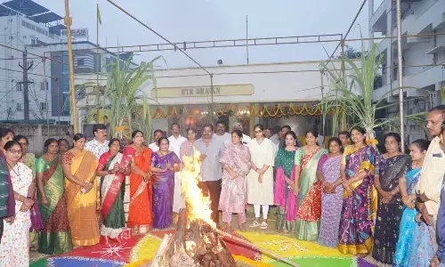 People celebrate Bhogi with fervour
