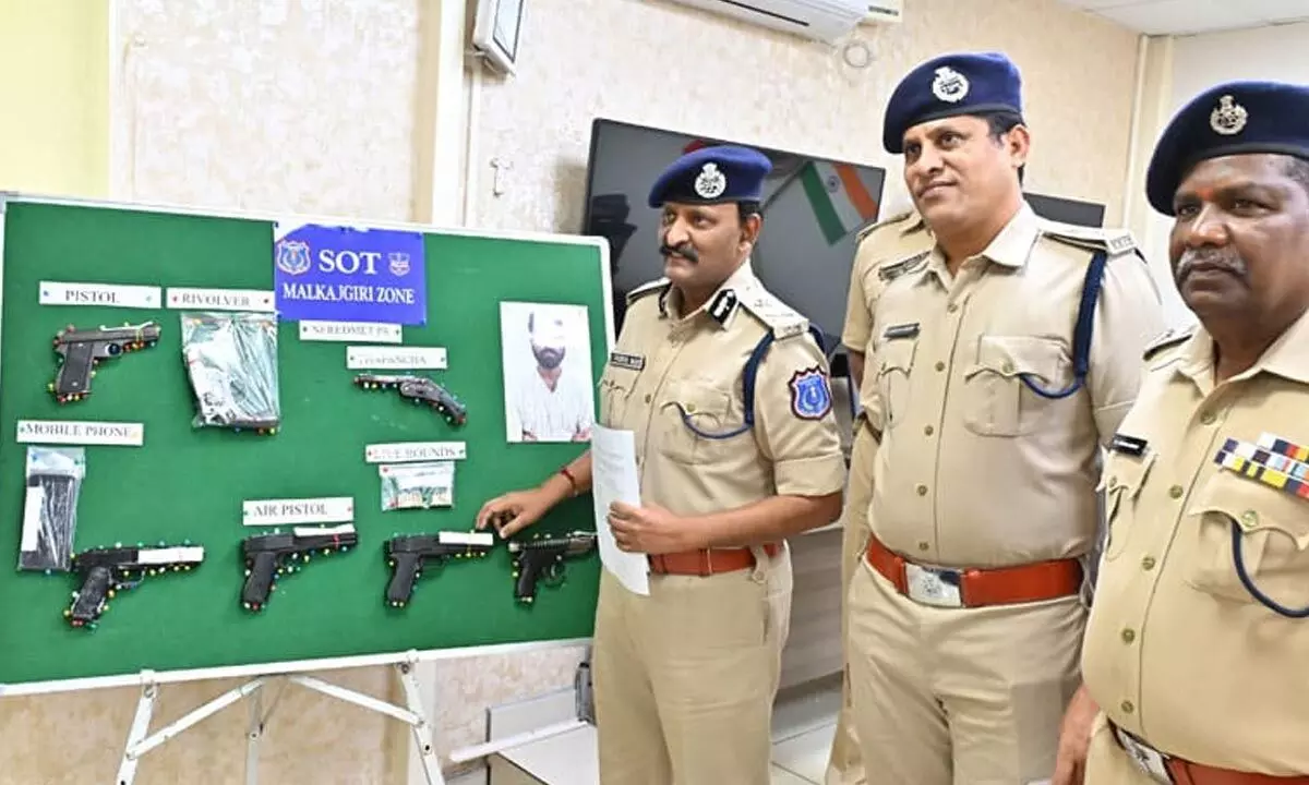 Rachakonda SOT nabs person selling country-made pistol