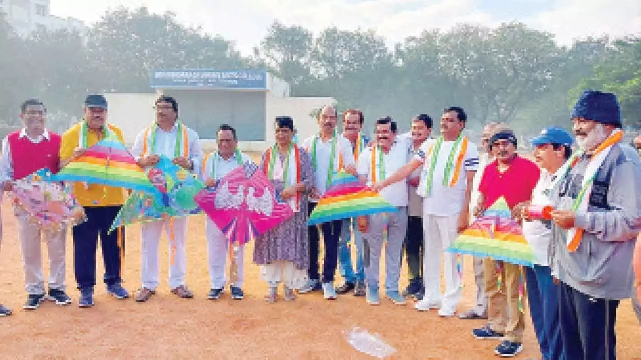 Kite festival held in Tirupati