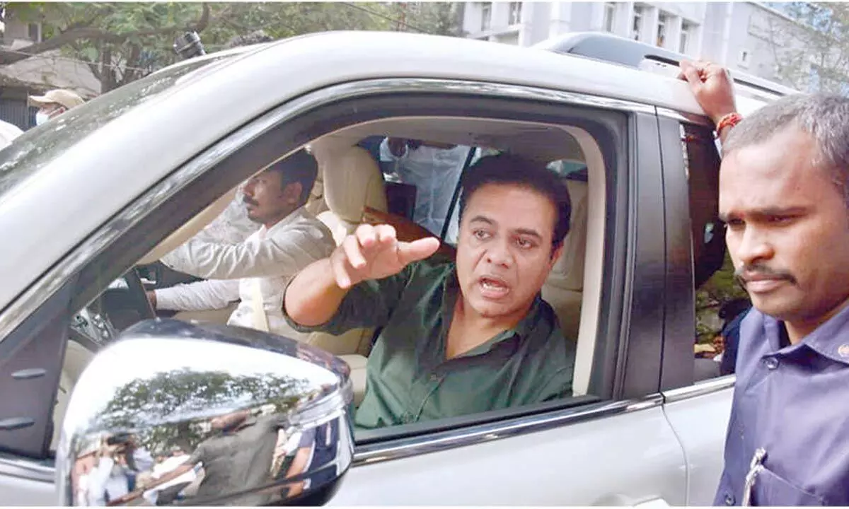 Enforcement Directorate grills KTR for 7 hrs