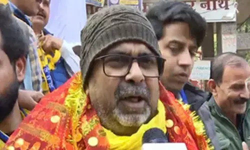 Delhi polls: Avadh Ojha files nomination; makes Sampada retort to AAPda jibe