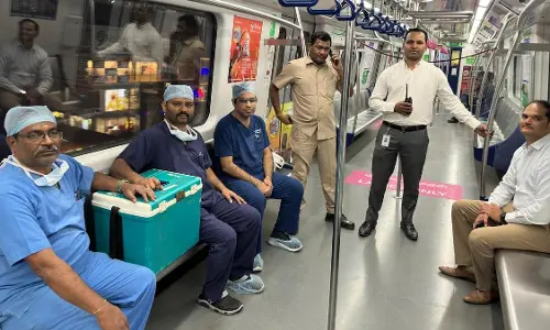 Hyderabad: Accident Victim’s Heart and Lungs Transported via Metro and ORR to Save Lives