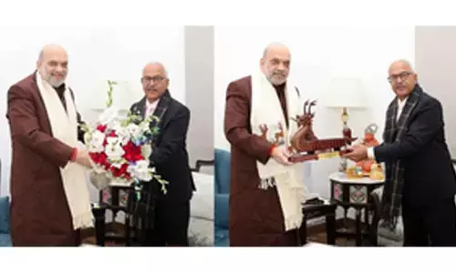 Manipur Governor discusses states situation with HM Amit Shah