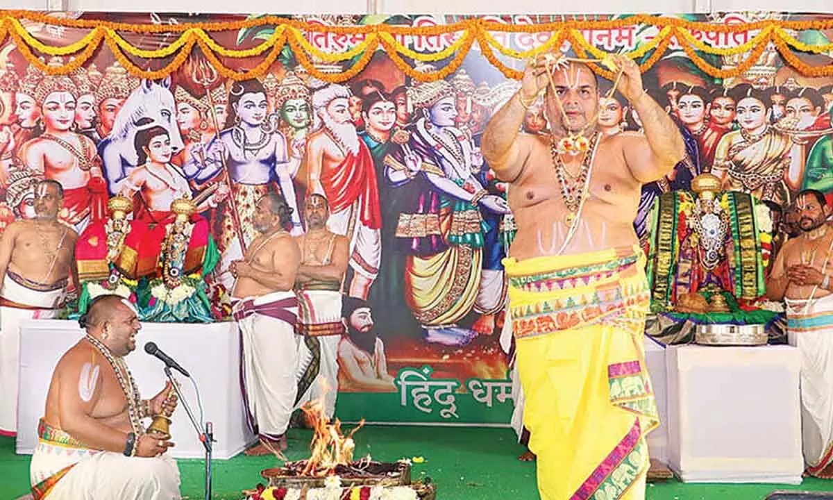 TTD performs Srinivasa Kalyanam at Maha Kumbh Mela