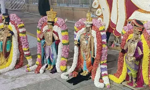 Replica idols of deities removed from inside temple