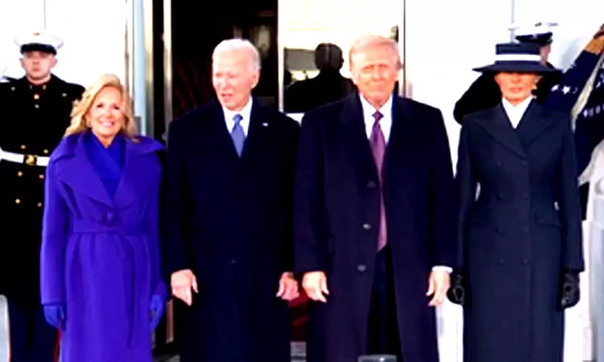 Biden, Trump reach Capitol together for swearing-in ceremony Biden, Trump reach Capitol together for swearing-in ceremony
