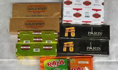 Illegally stored cigarettes, khaini worth Rs 1 cr seized