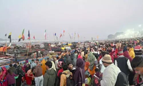 Kalika Peetham leads monks from Kerala to Prayagraj Kumbh Mela