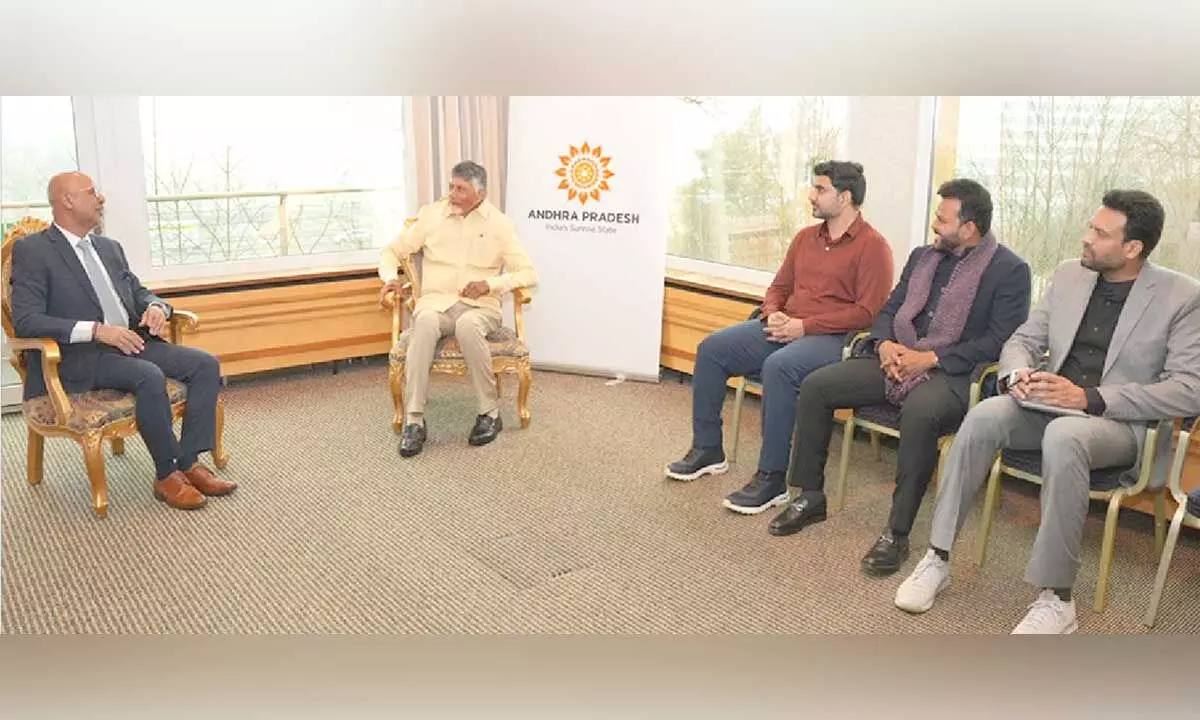 Lokesh lobbies for Swiss investments in pharma in AP Lokesh lobbies for Swiss investments in pharma in AP