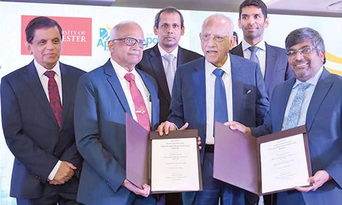 Apollo University joins hands with University of Leicester to set up CDHPM