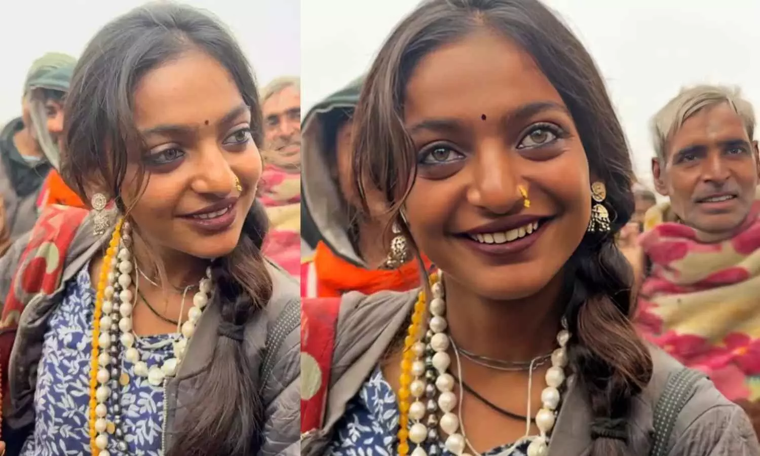 Indore Woman Becomes Viral Sensation at Maha Kumbh Mela