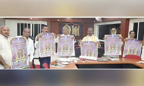 TTD EO unveils Devuni Kadapa Brahmotsavam posters